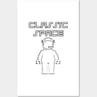 Classic Space Banksy Style Minifig, Customize My Minifig Posters and Art